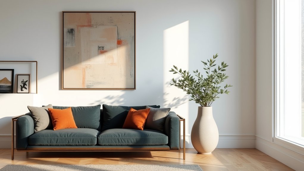 artful colorful modern living