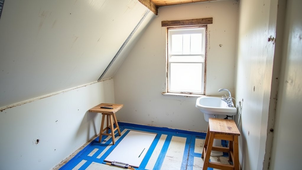 bathroom measurement and planning