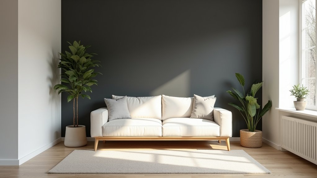 choose strategic feature wall placement