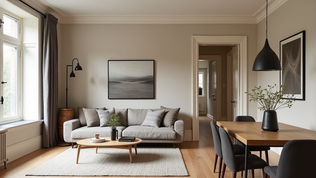 consistent balanced neutral palette