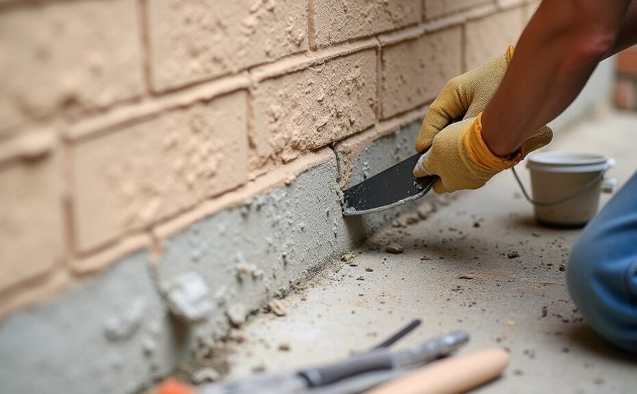 fixing exterior masonry cracks