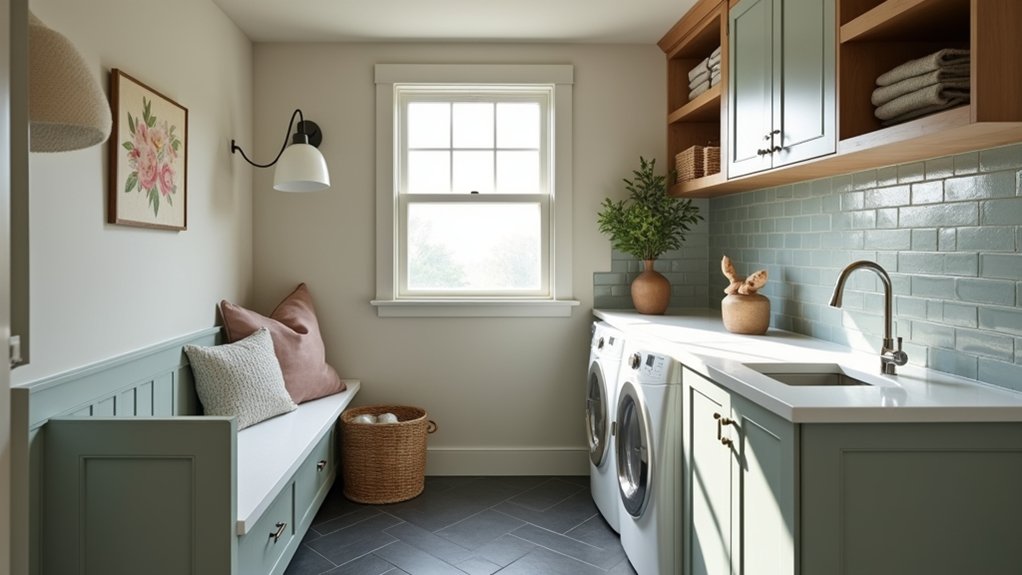 mid tone colours for utility rooms