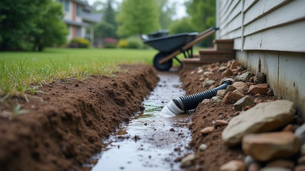 proper french drain installation