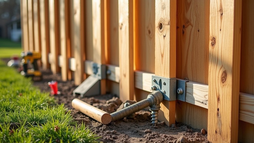 reinforce fence post stability