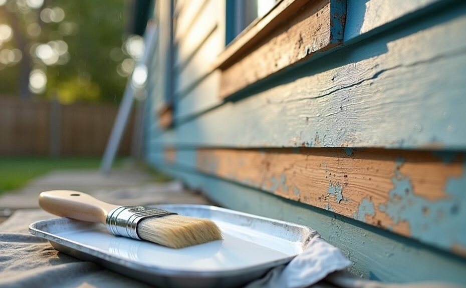 repaint exterior woodwork protection