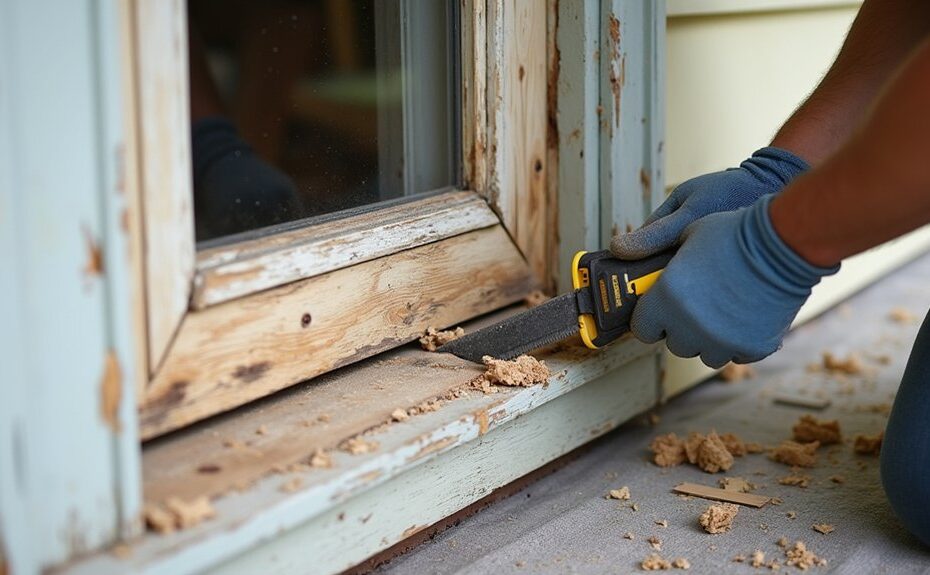 repairing exterior wood damage
