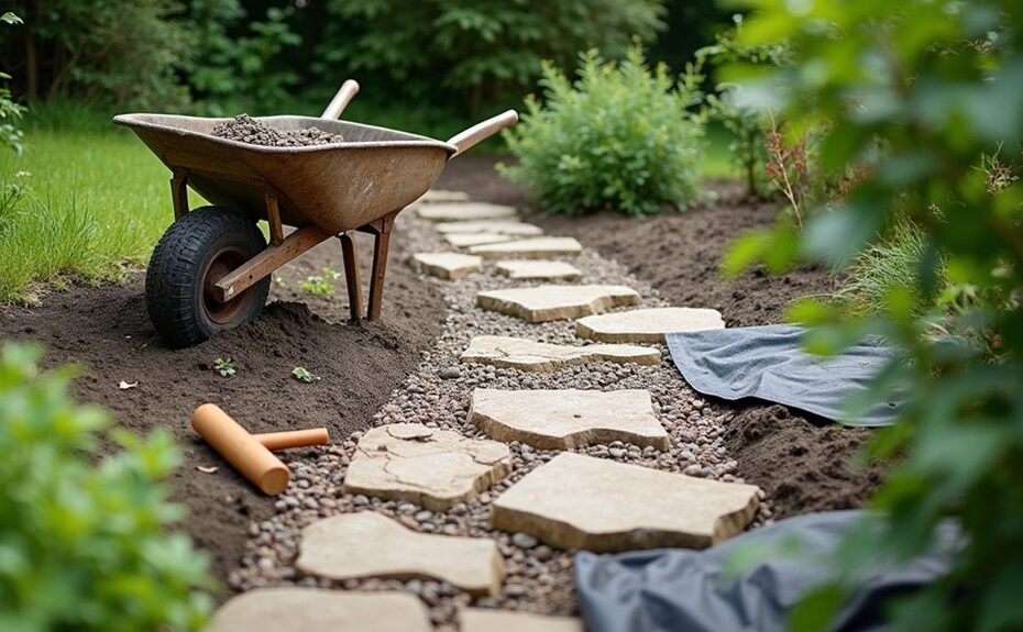 updating garden walkway materials