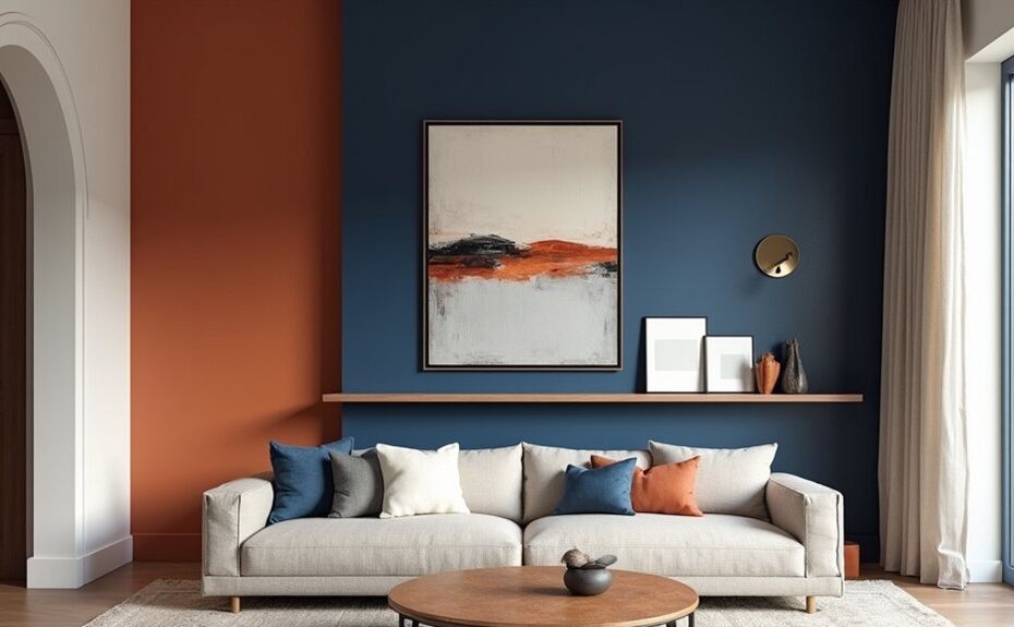 vibrant walls with art